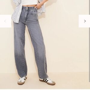 NWT "29" Free People Aster High Rise Straight Jean (Grey Slate Colour)